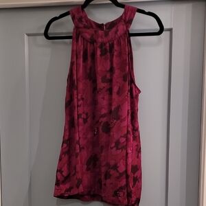 Apt. 9 Burgundy Floral Tank Top